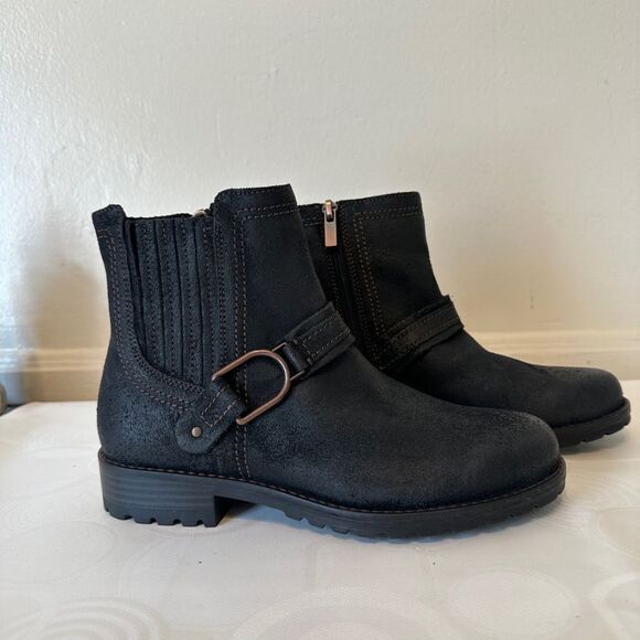 Clark’s Stylish women’s leather suede black Boots size 6 and 7,5 NWT - Picture 10 of 14
